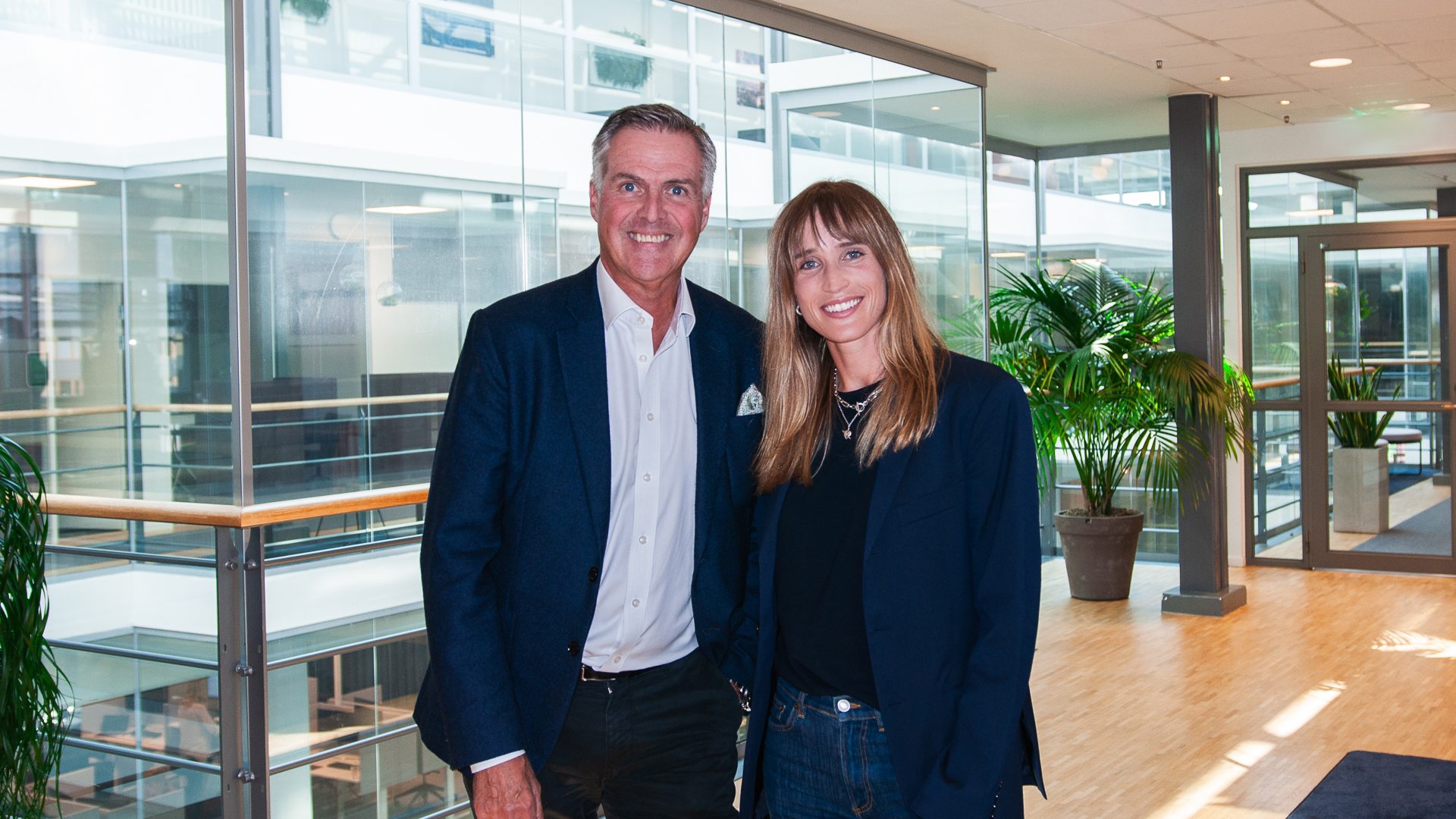 Tomas Wanselius, CEO, Advania Sverige och Ellen Eriksson, Generalsekreterare, Mattecentrum