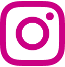 Rosa ikon som visualiserar Instagram