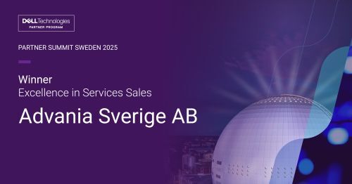 Dell Technologies Partner Summit SWEDEN Winner Excellence in Services Sales Advania