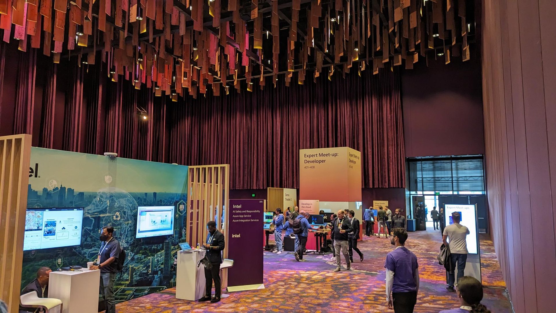 Mässområde på Microsoft Ignite 2023