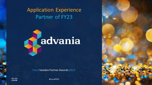 Cisco utnämner Advania till årets Application Experience Partner