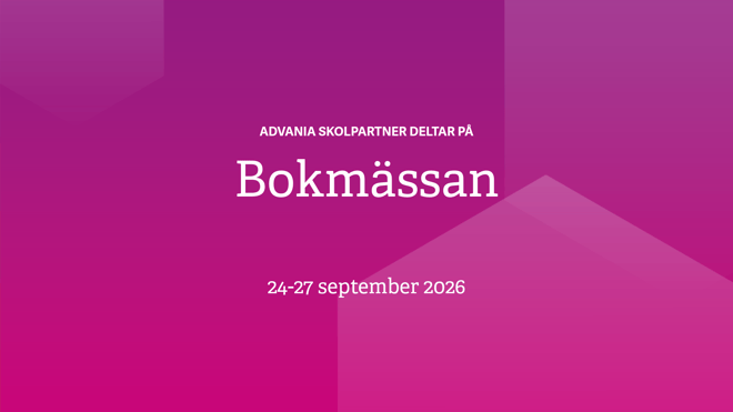 Träffa Advania Skolpartner på Bokmässan september 2026 