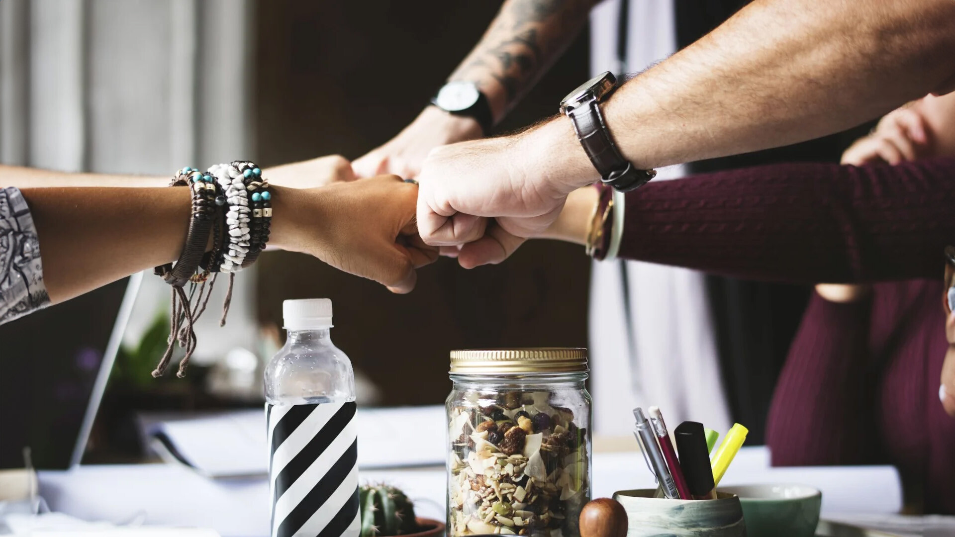 Corporate fistbump