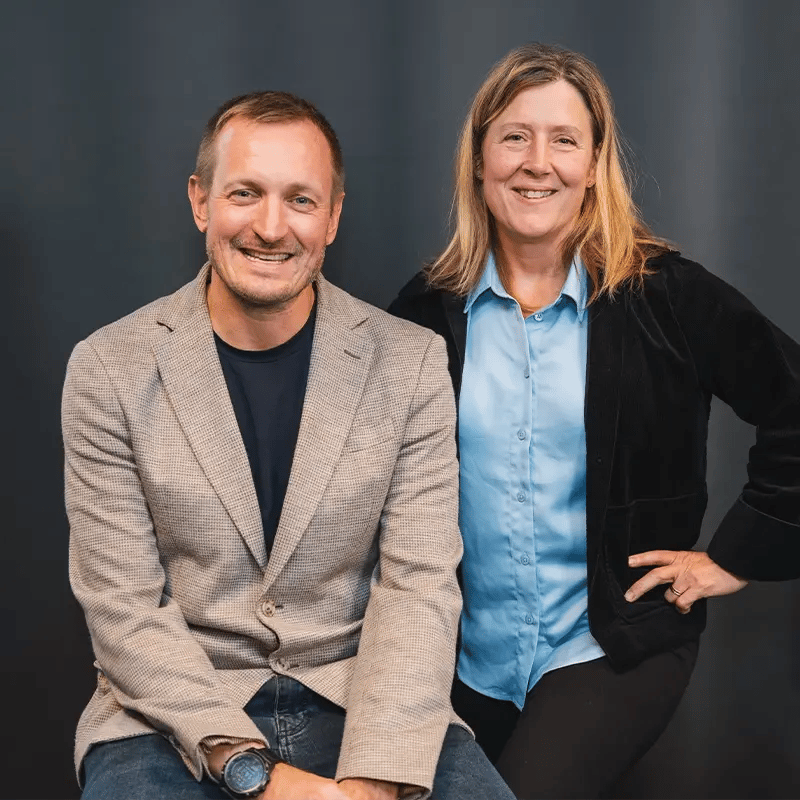 Klas Bergwall och Anna Lind från Advania
