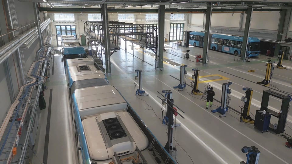 Transdevs bussdepå Järnbrott i Frölunda
